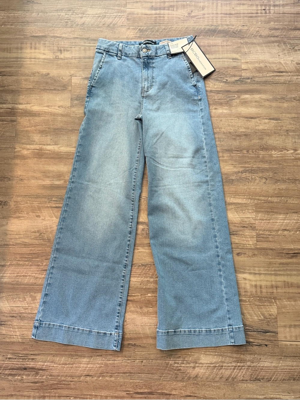 BCBGeneration Light Blue Wide Leg Jeans